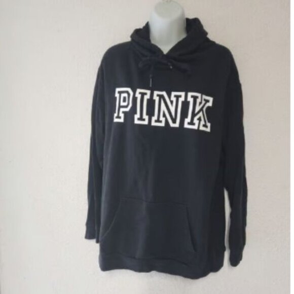 PINK by Victoria's secret Hooded sweatshirt, Black in size Medium - Picture 6 of 12